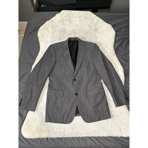 Hugo Boss Mens Gray Wool Sport Blazer Jacket Size 42L 2 Button‎